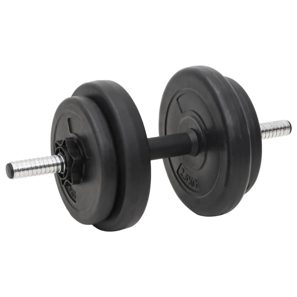 Juego de barras y mancuernas con discos 90 kg 5/5
