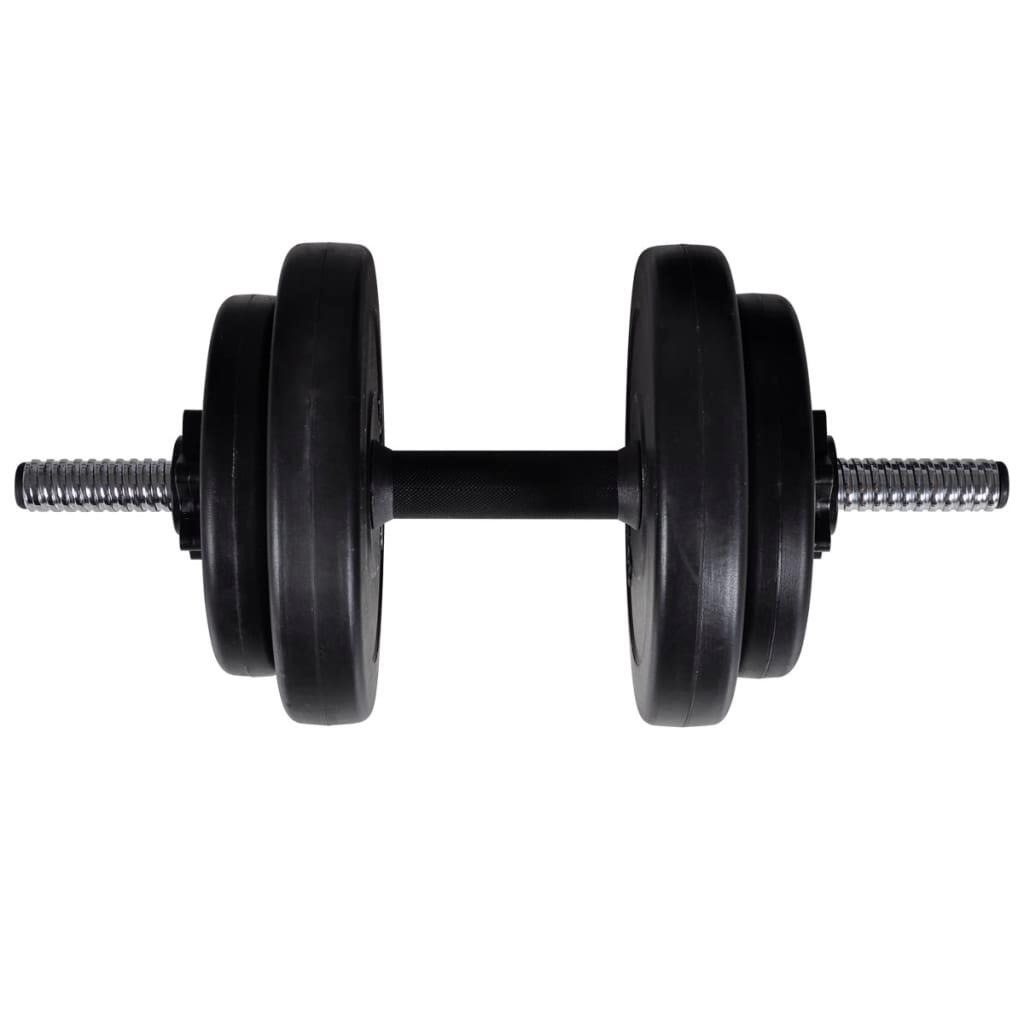 Juego de barras + 2 mancuernas 60,5kg 4/5