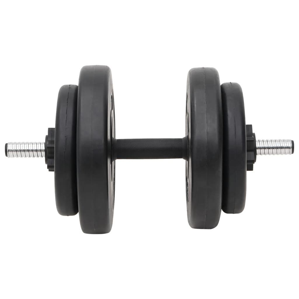 Juego de barras y mancuernas con discos 60 kg 5/5