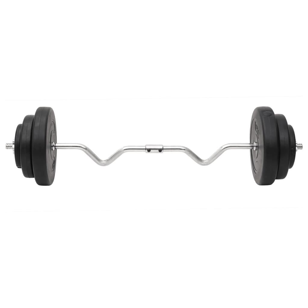 Juego de barras y mancuernas con discos 60 kg 4/5
