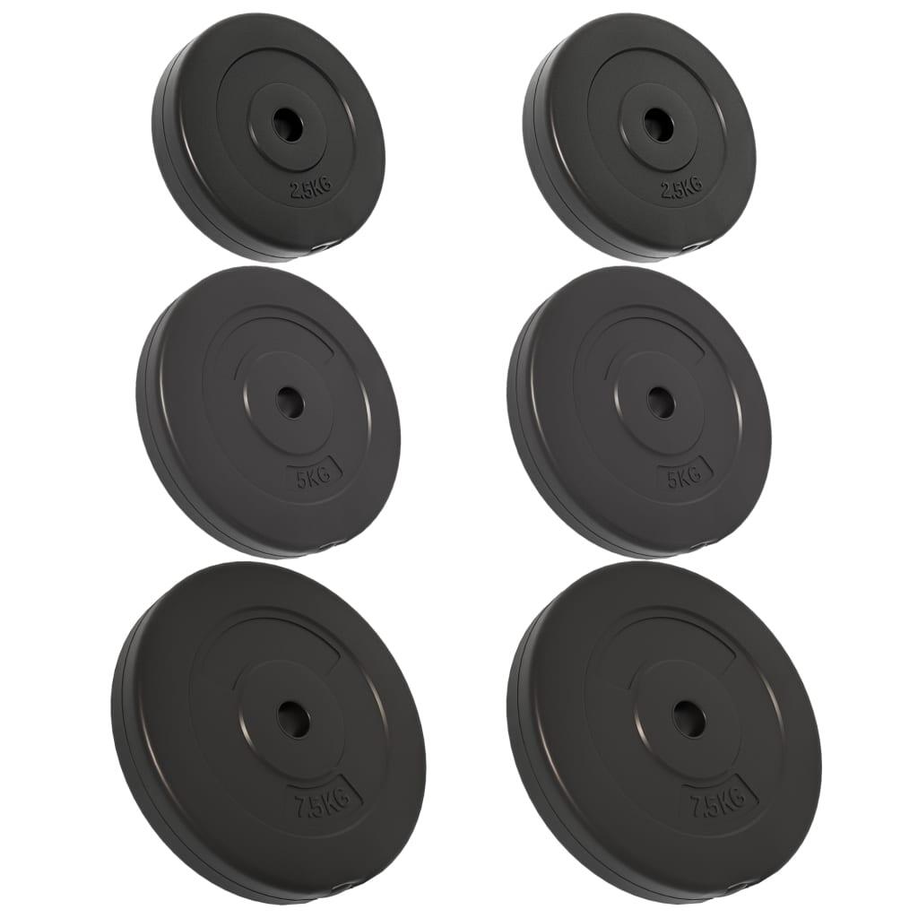 Discos de pesas 6 piezas cemento 30 kg 2/5