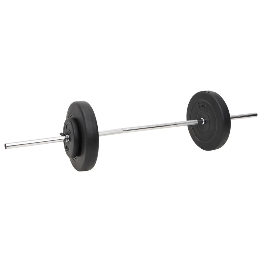 Juego de barras y mancuernas con discos 60 kg 3/5
