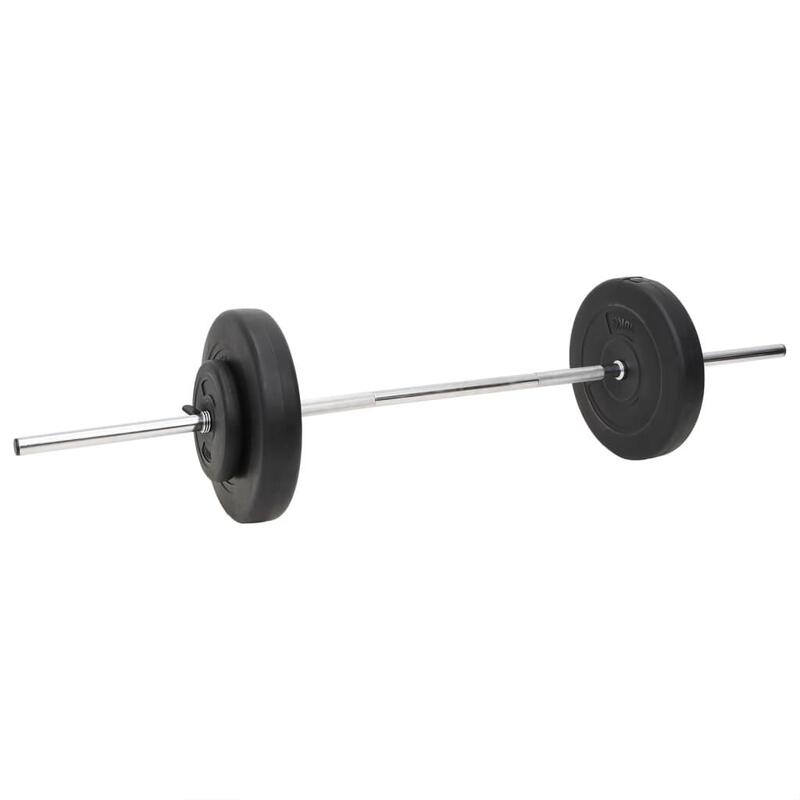 Juego de barras y mancuernas con discos 60 kg