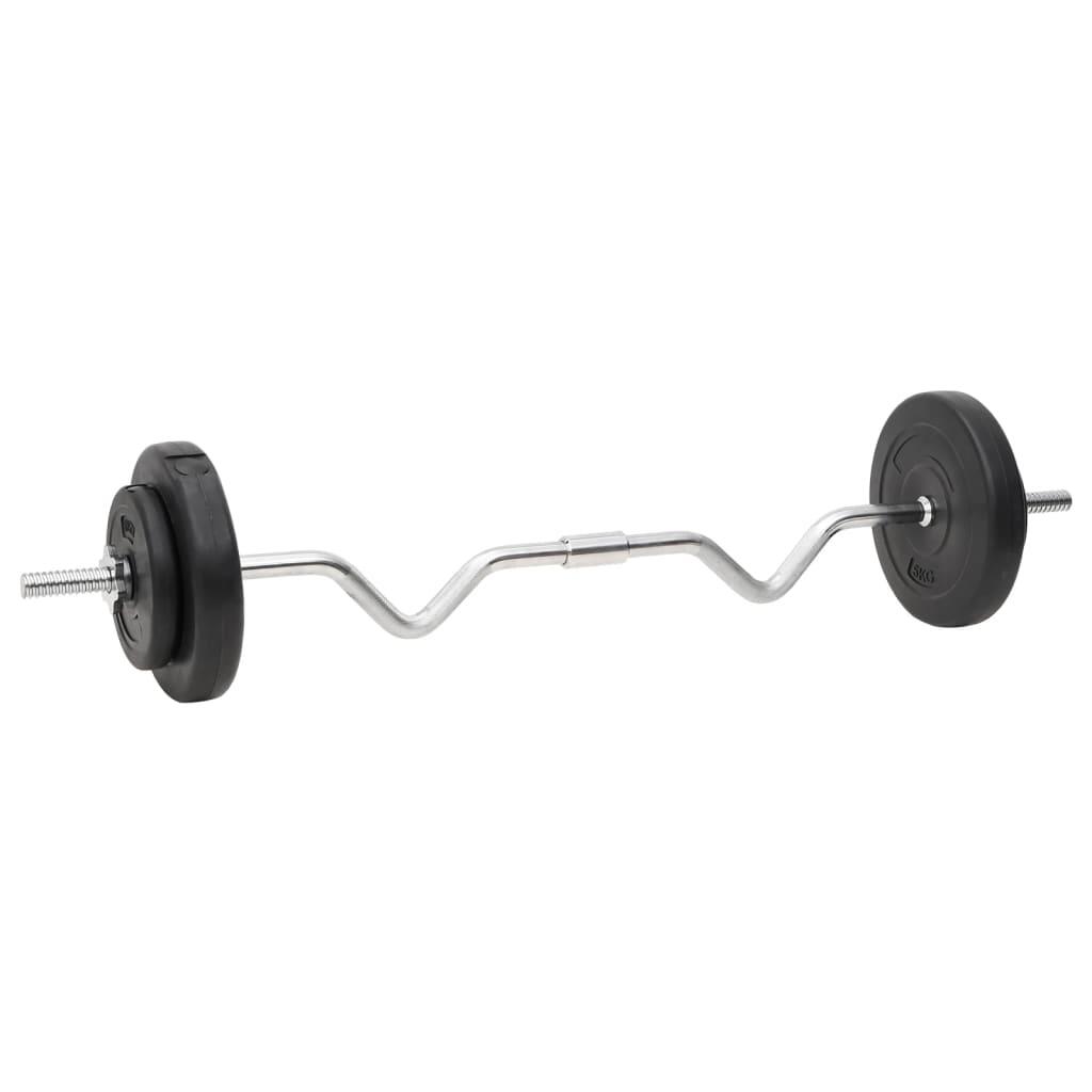 Juego de barras y mancuernas con discos 60 kg 4/5
