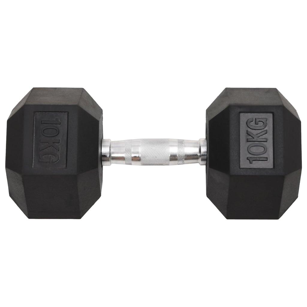 VidaXL Hexagonale Halters 2 x 10 kg 3/5