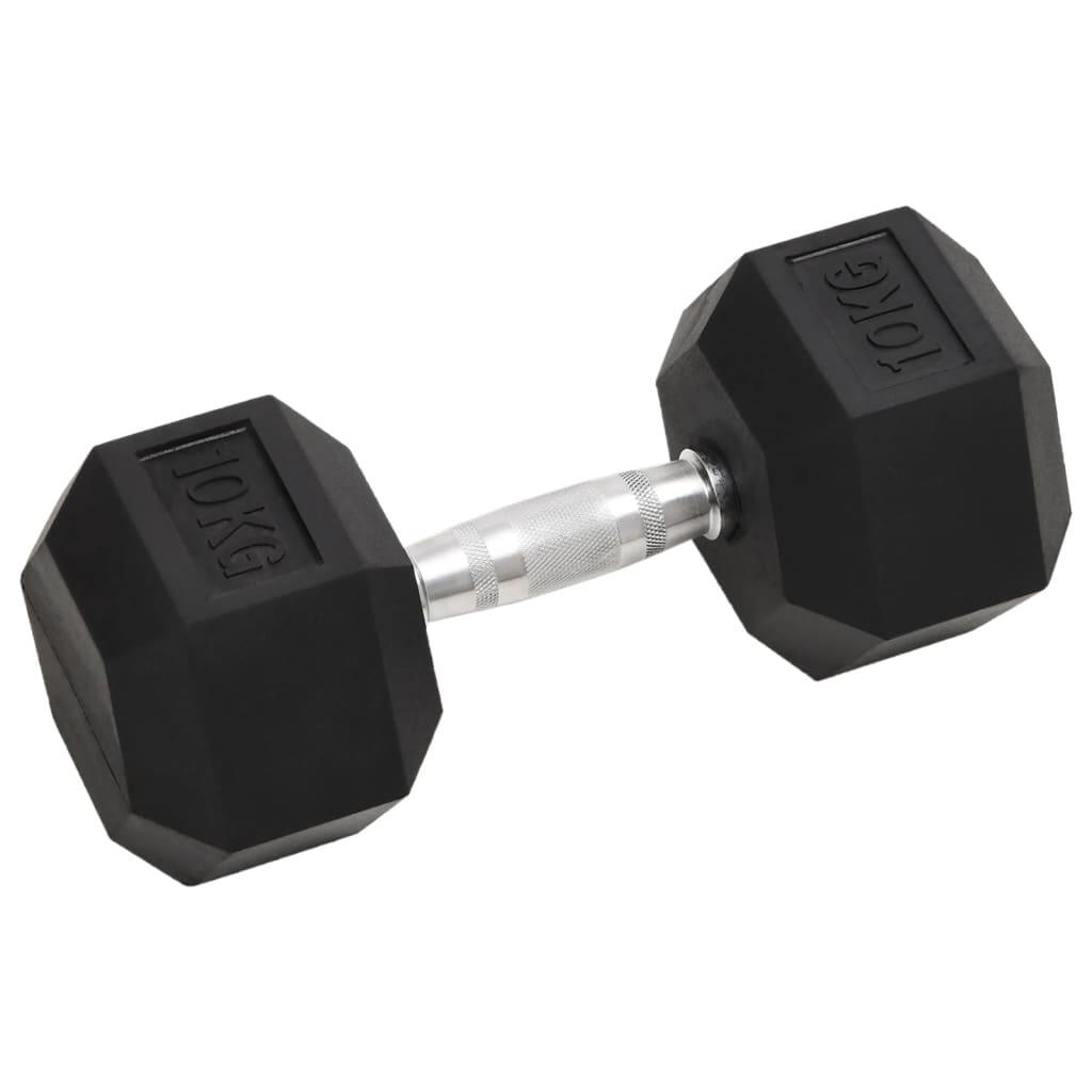 VidaXL Hexagonale Halters 2 x 10 kg 2/5