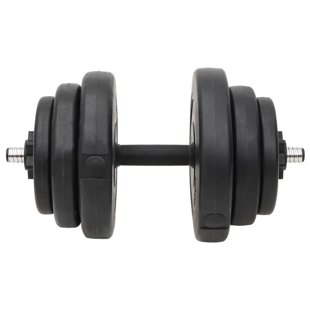 Juego de barras y mancuernas con discos 60 kg 5/5