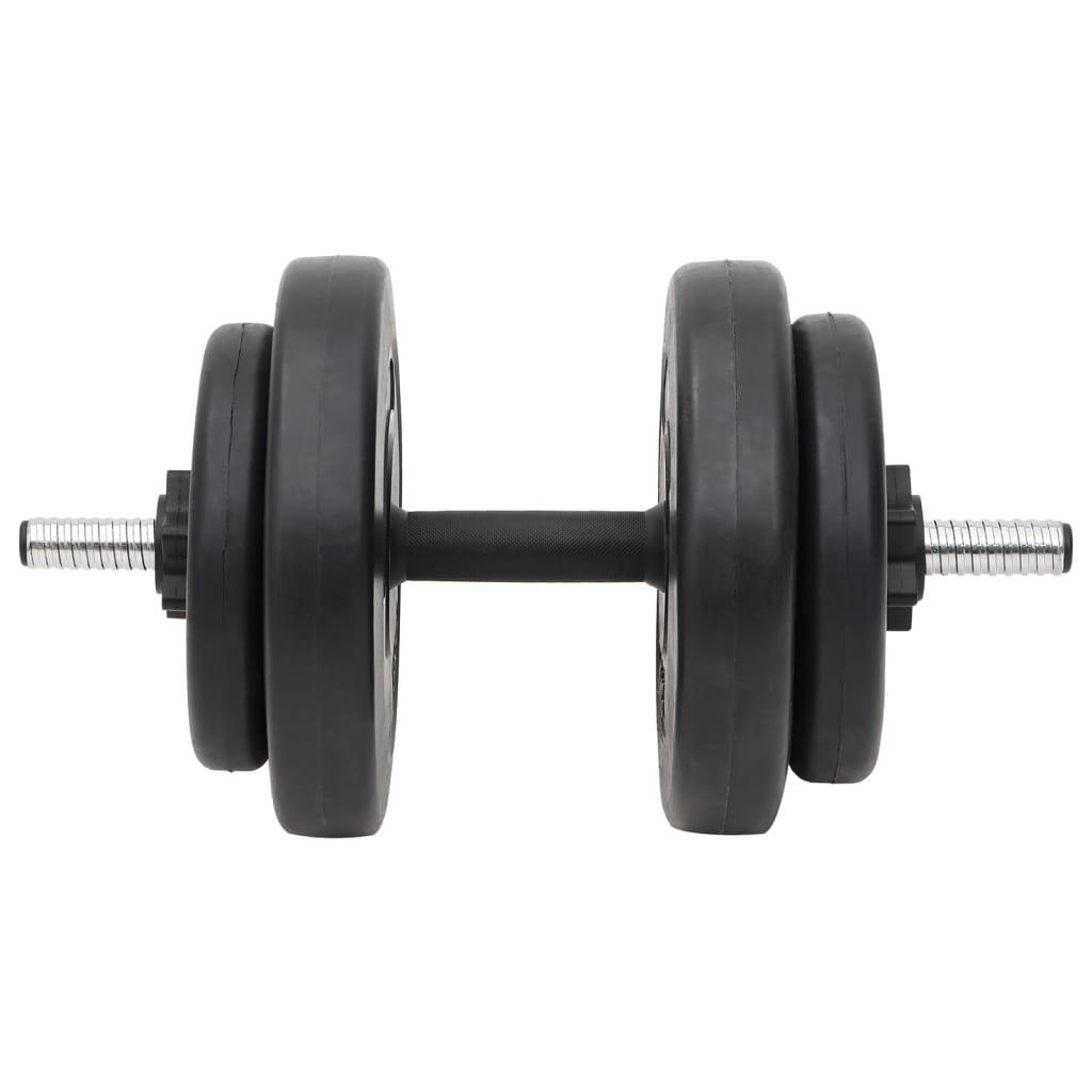 Juego de barras y mancuernas con discos 60 kg 5/5