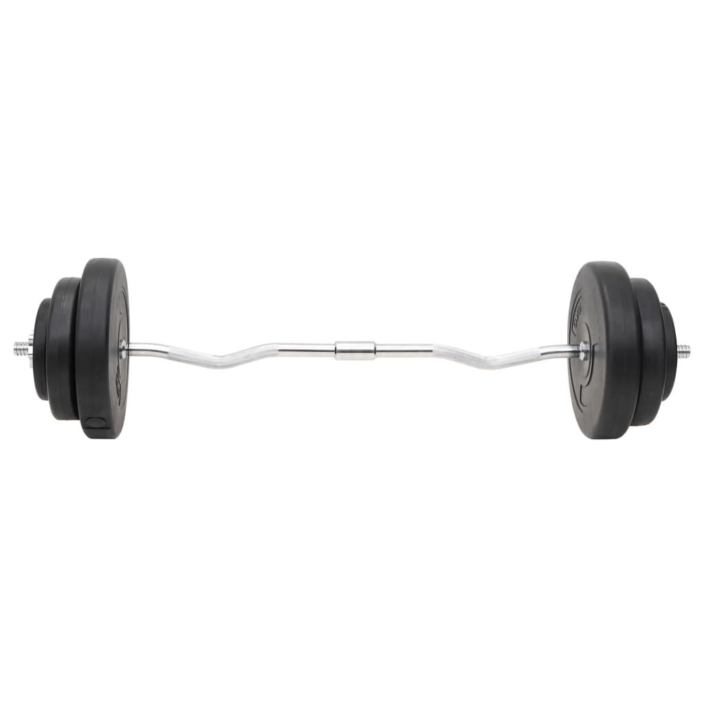 Juego de barras y mancuernas con discos 60 kg 4/5