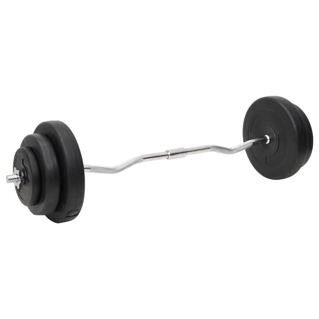 Juego de barras y mancuernas con discos 60 kg 3/5