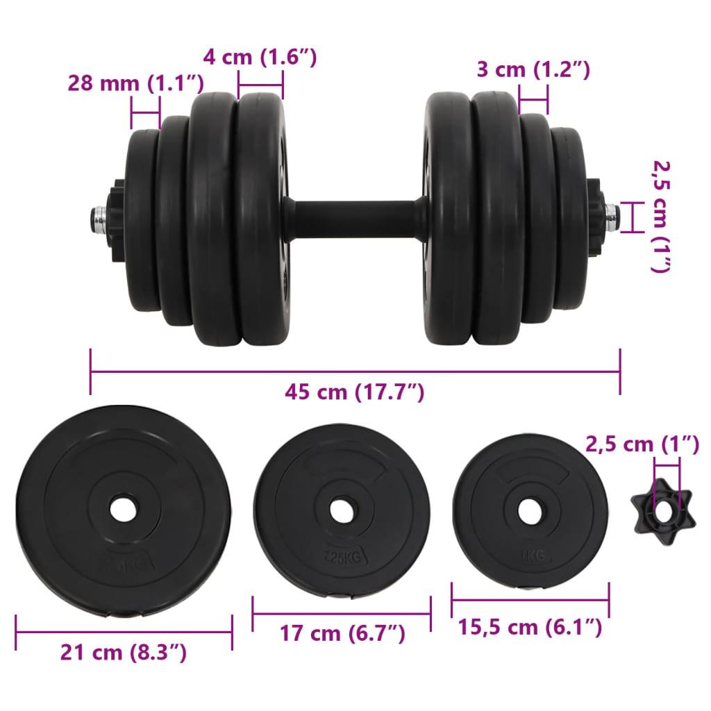 Juego de mancuernas 15 kg 5/5