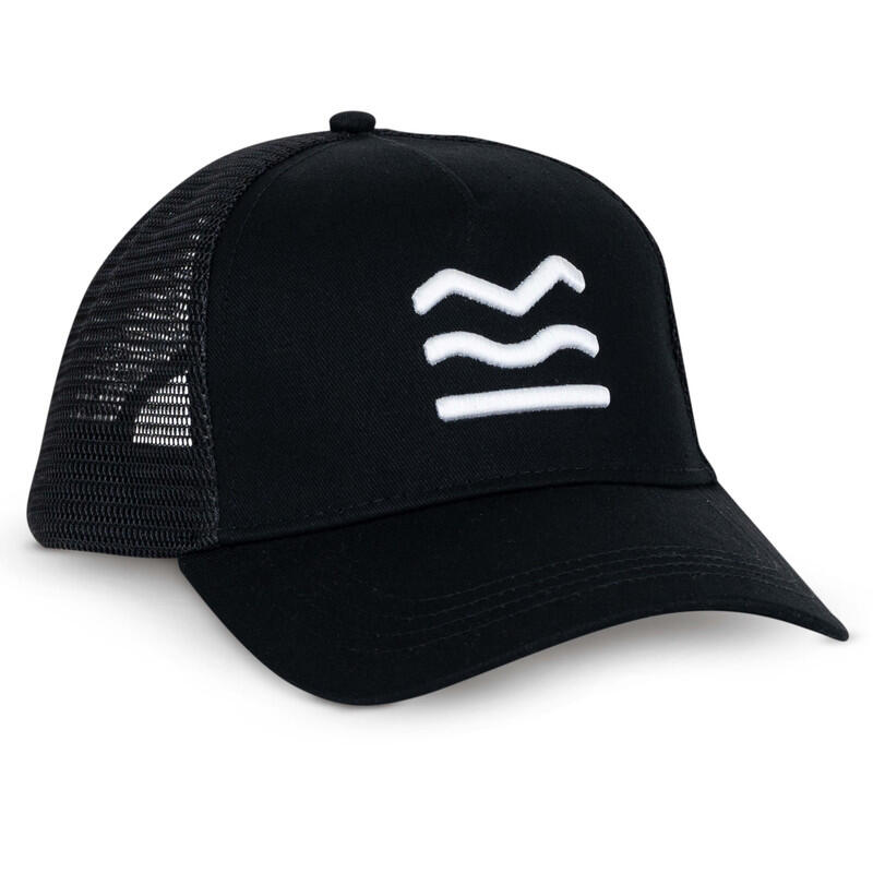 Casquette Trucker Homme et Femme en Mesh, HUIIKE, Reglable, Respirant, Noir
