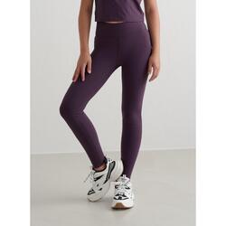 Leggings yoga fille évacuant humidité résistant squat Violet foncé
