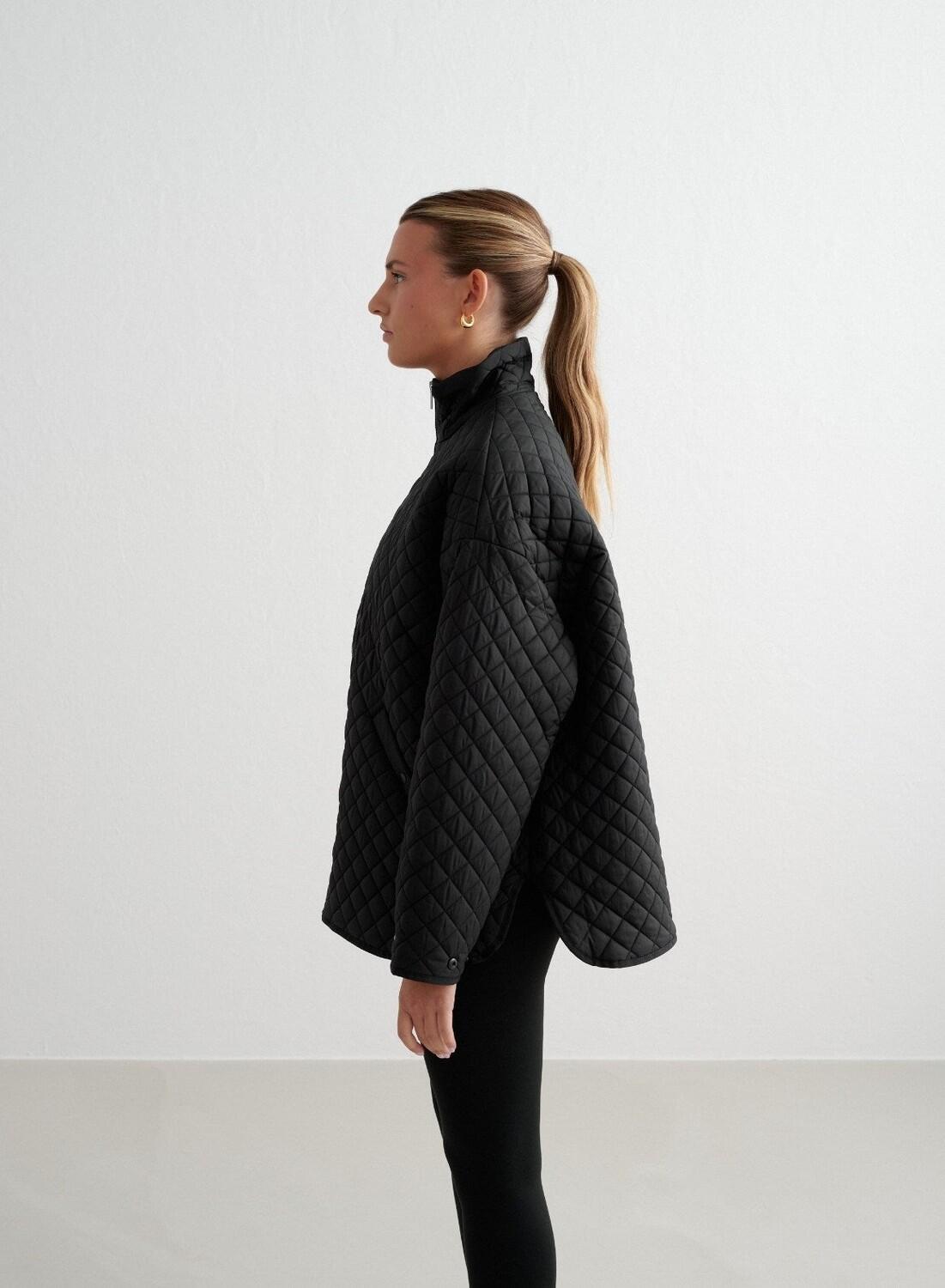 Femme Veste Déperlante Oversize Matelassée Noir 4/7