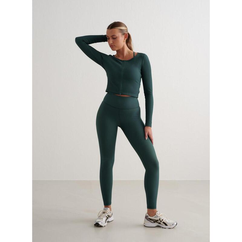 Cardigan geribbeld Performance Jogging Dames Diep Emerald aim'n