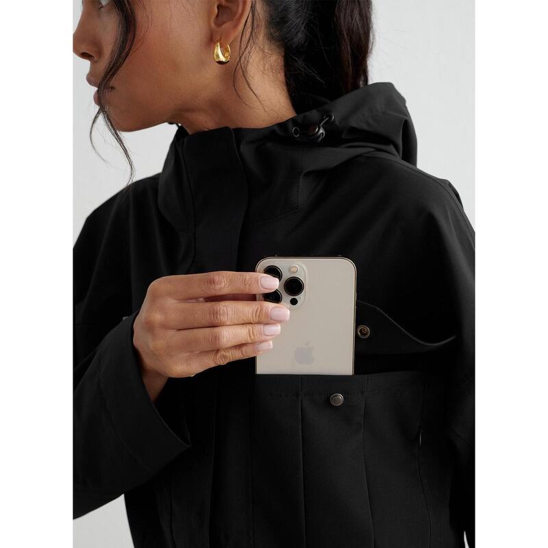 Femme Veste de randonnée Imperméable Noir