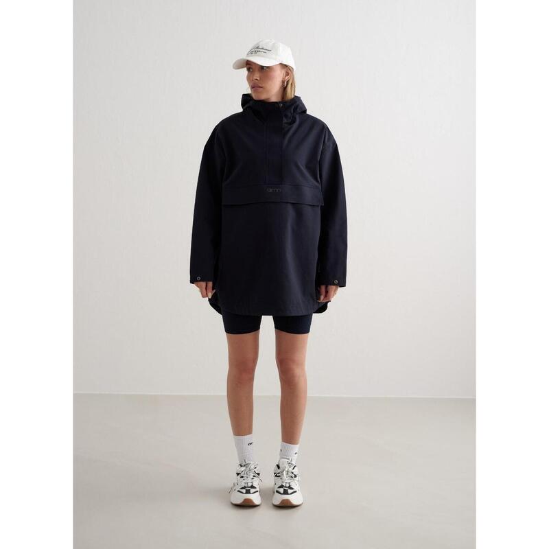 Veste imperméable Oversized Anorak randonnée femme Navy aim'n