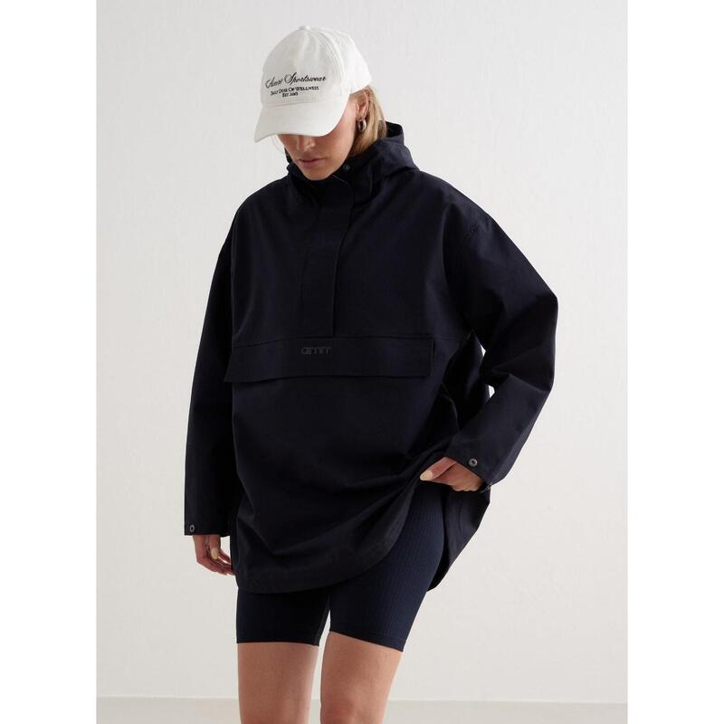 Veste imperméable Oversized Anorak randonnée femme Navy aim'n