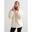 Veste polaire casual femme Pile amande blanche