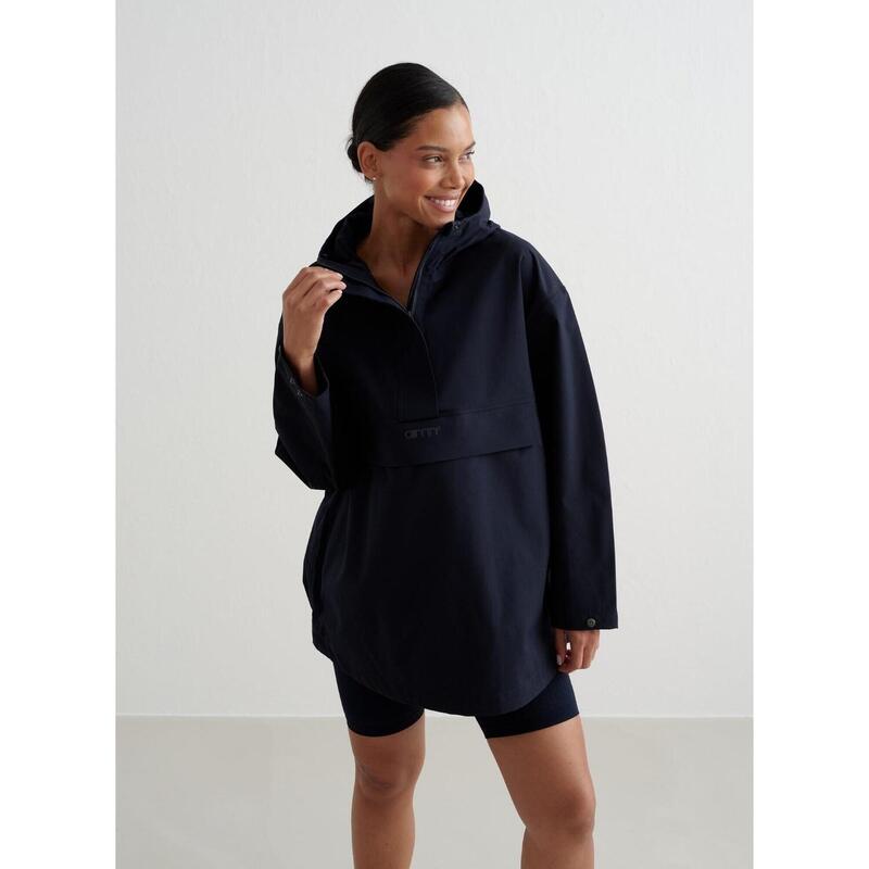 Waterdichte oversized anorak voor dames Navy aim'n