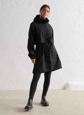 Damen Wandern Parka Wasserdicht Schwarz