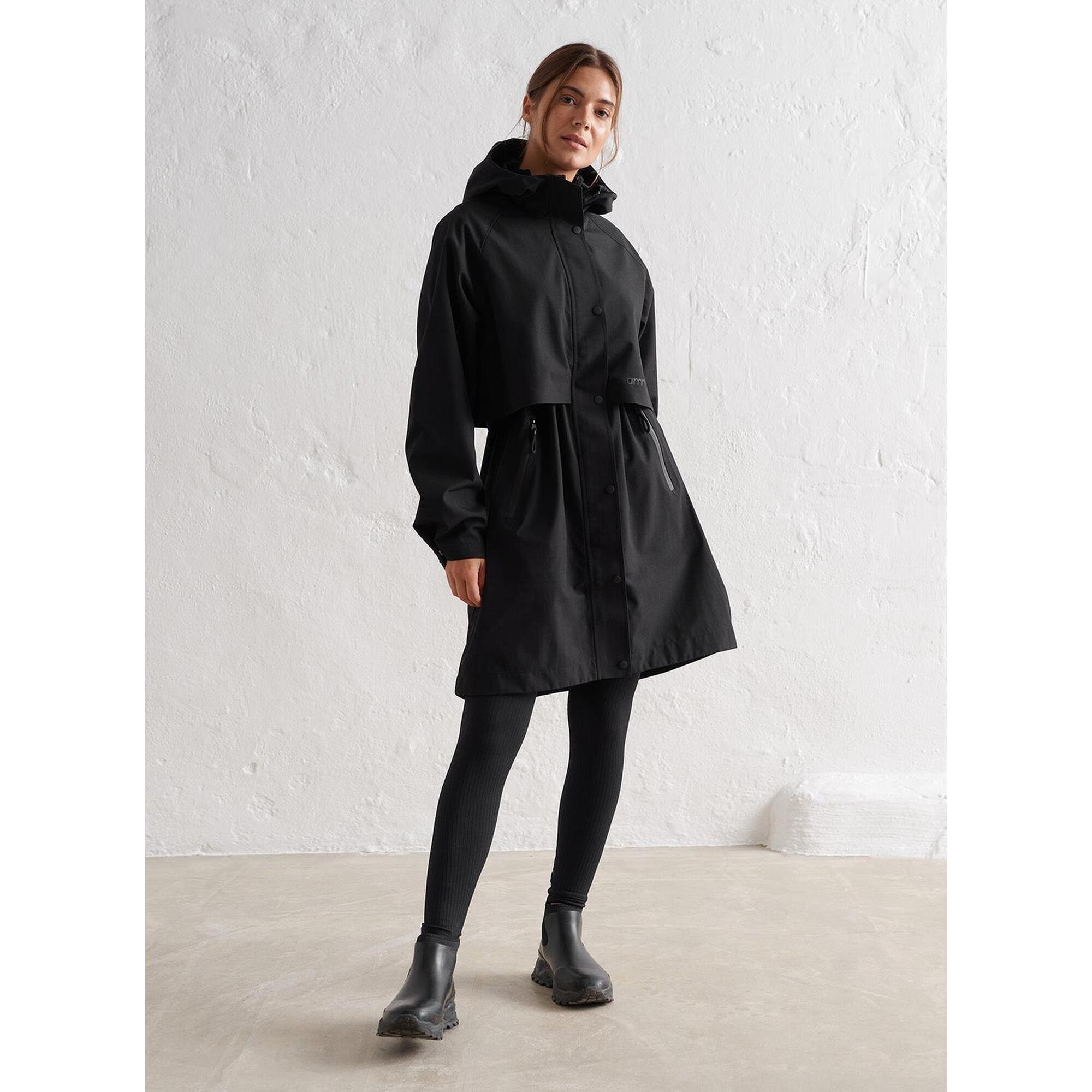 Aim'n - Femme Randonnée Parka Imperméable Noir - Parka - Noir - 44 L - Decathlon