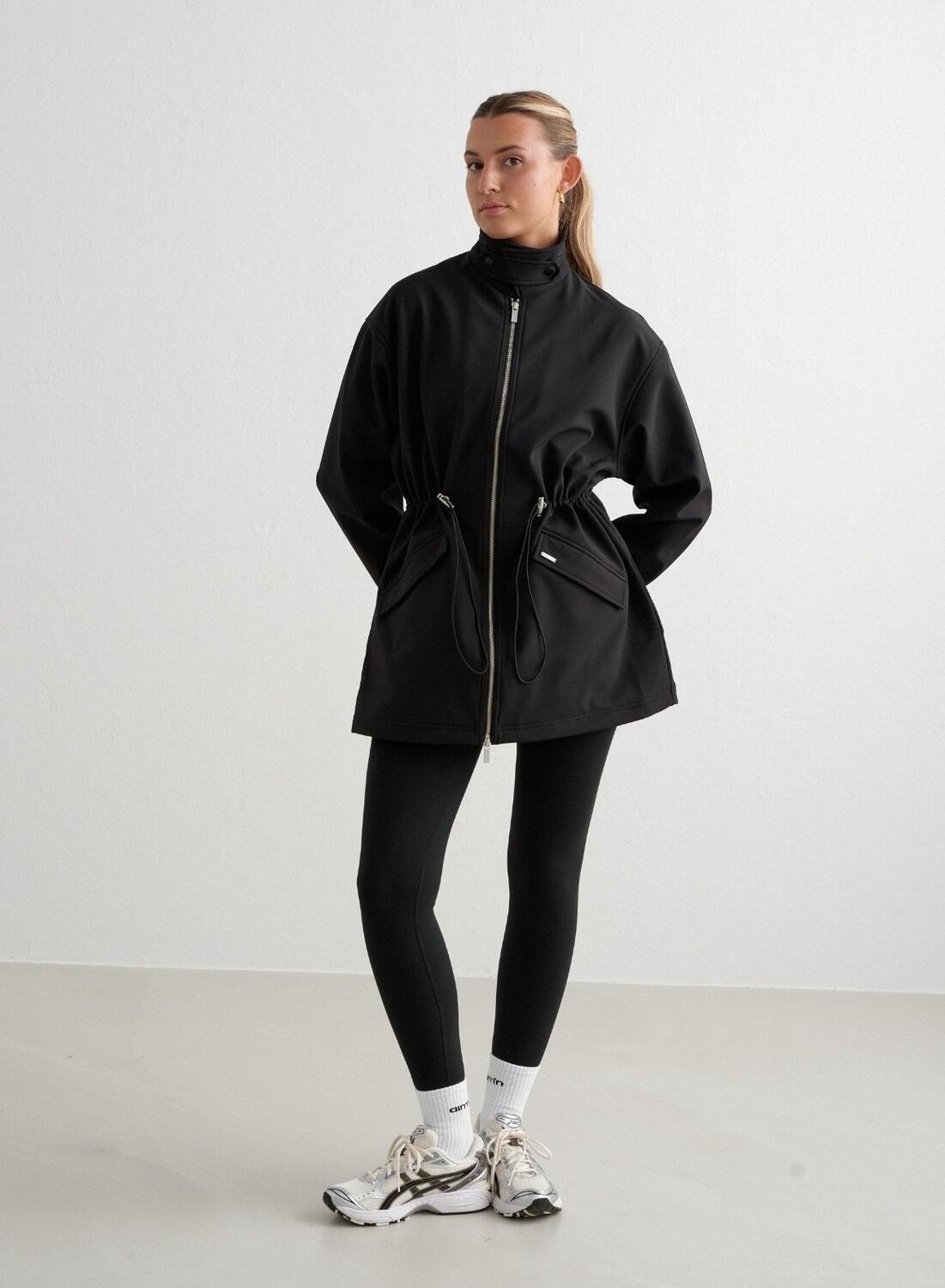 Dames Casual Jas met Fleece voering Wind- en Waterafstotend Zwart 2/7