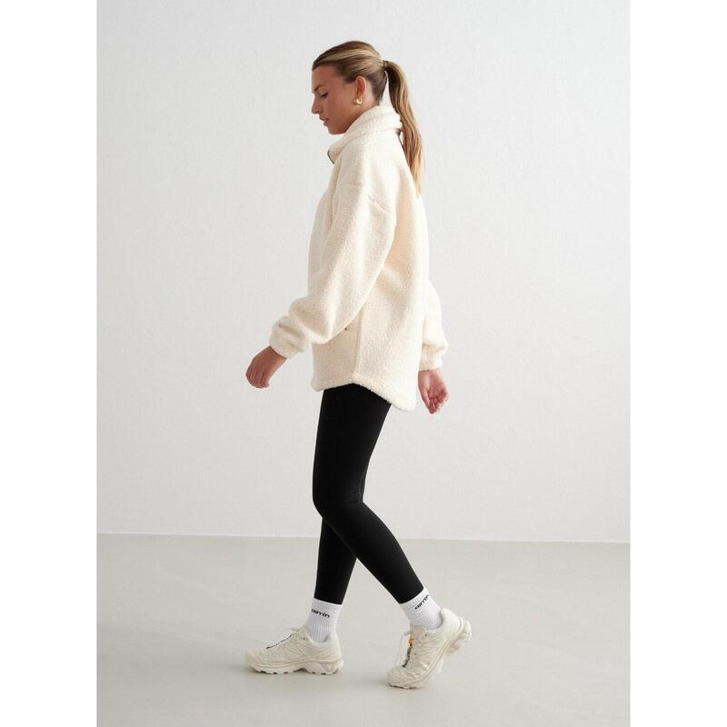 Veste Pile Randonnée Femme Amande Blanche aim'n