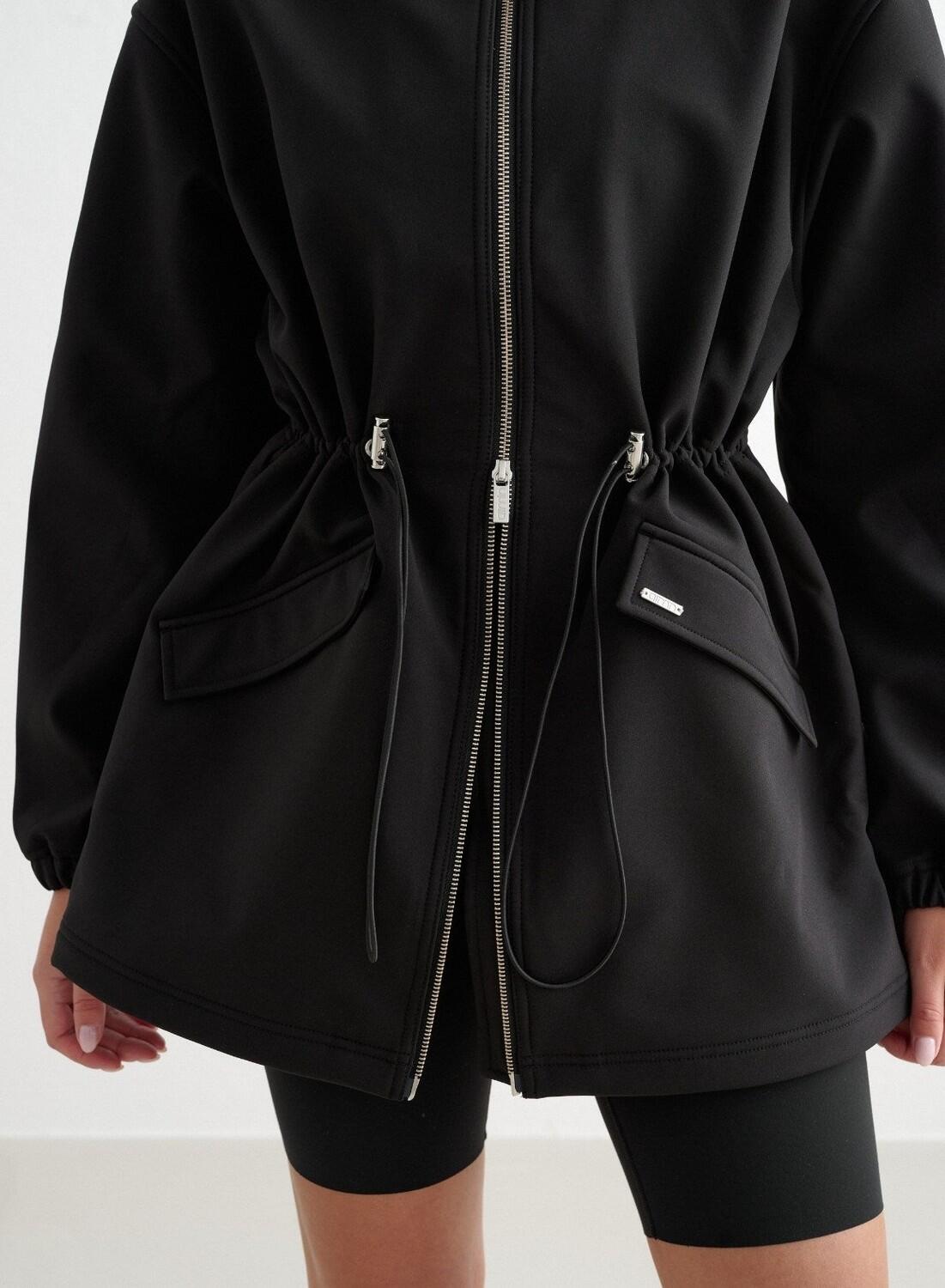 Dames Casual Jas met Fleece voering Wind- en Waterafstotend Zwart 3/7