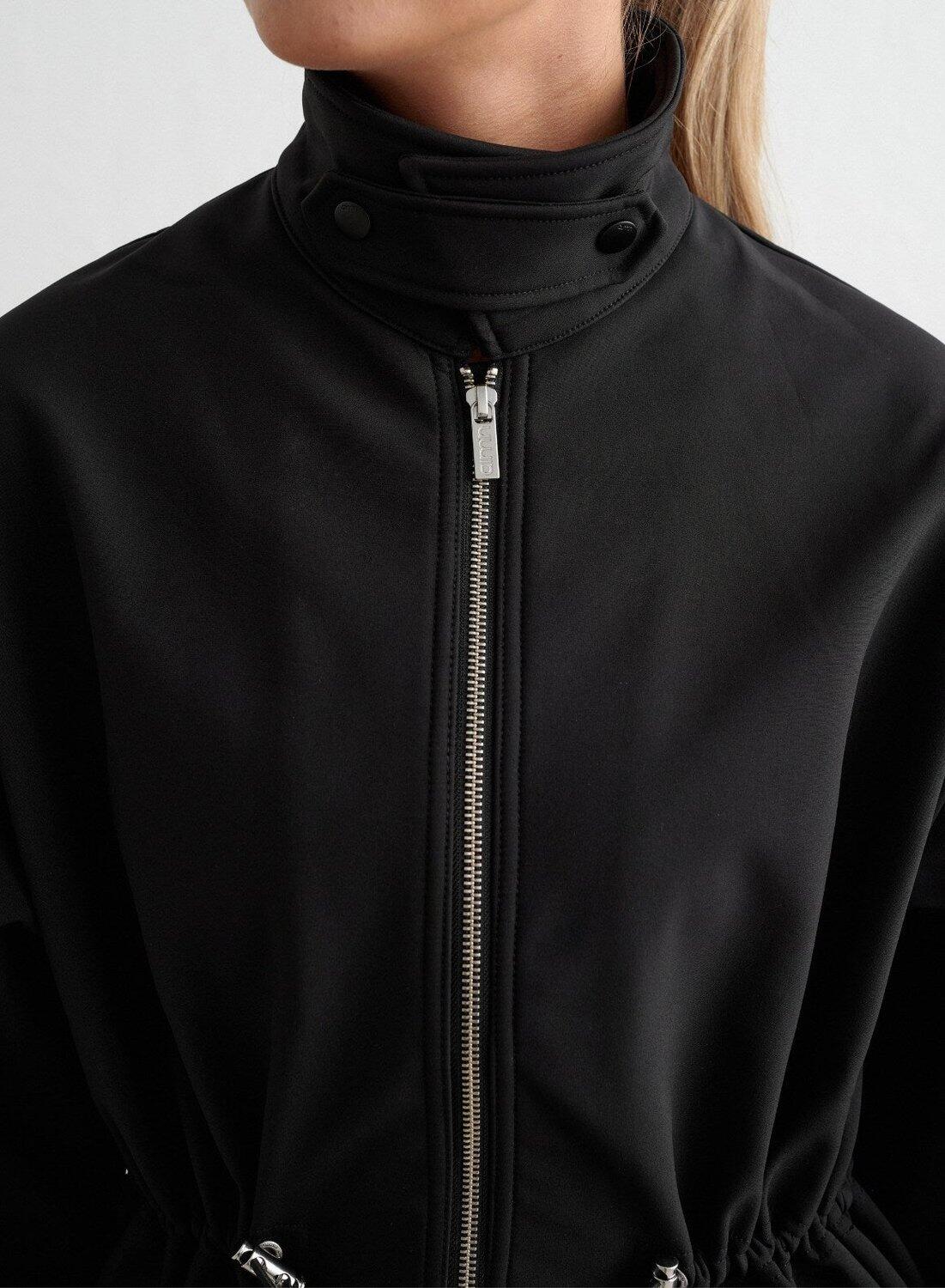 Dames Casual Jas met Fleece voering Wind- en Waterafstotend Zwart 5/7