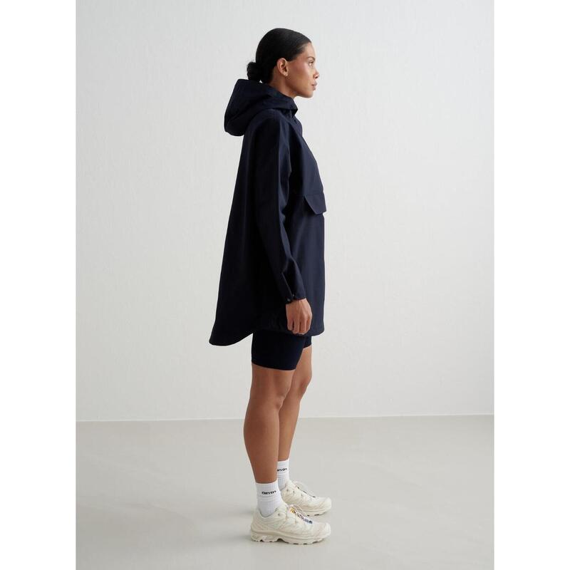 Waterdichte oversized anorak voor dames Navy aim'n