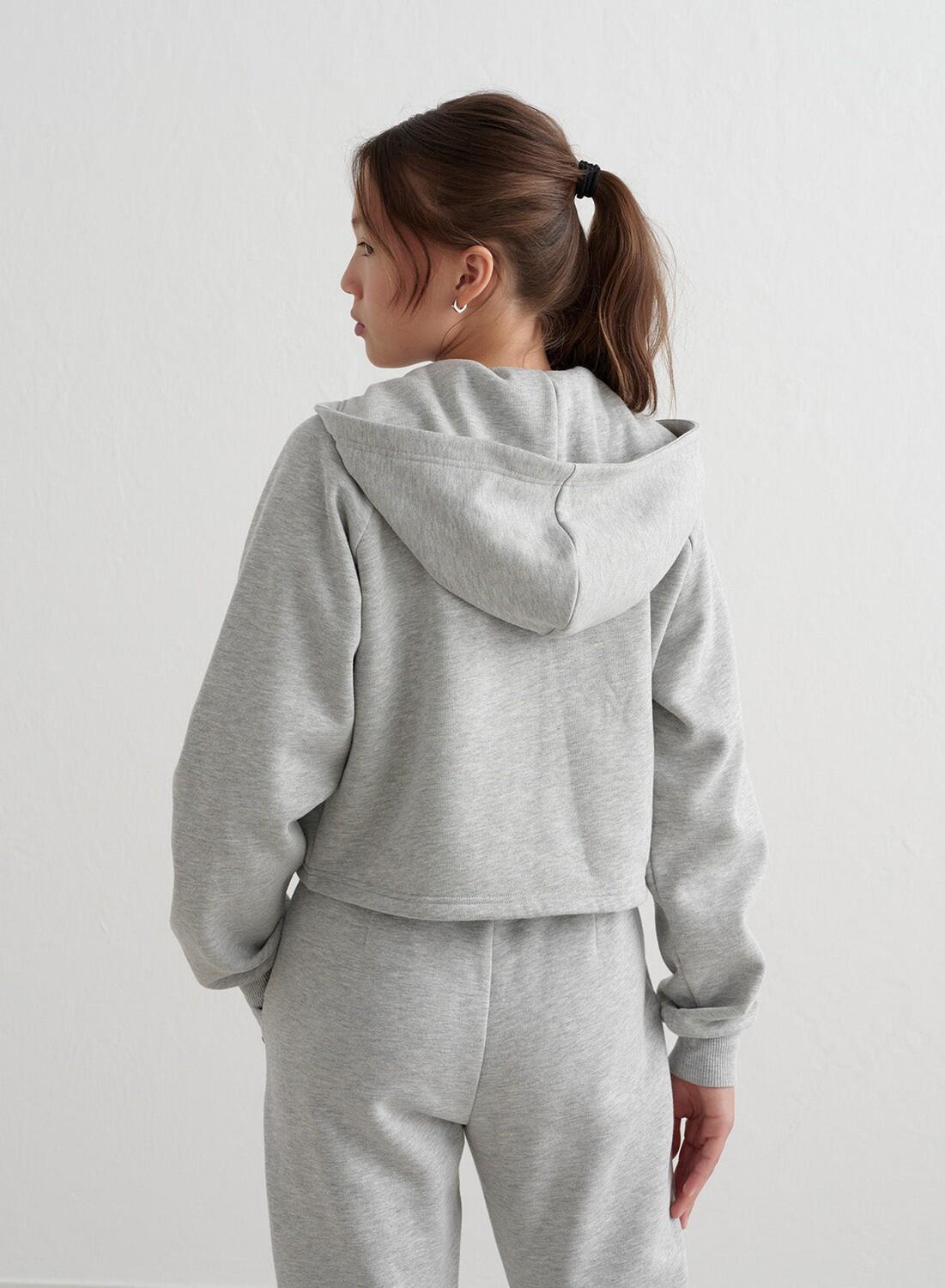 Meisjes Hoodie met Ritssluiting Grijs Gemêleerd 3/7