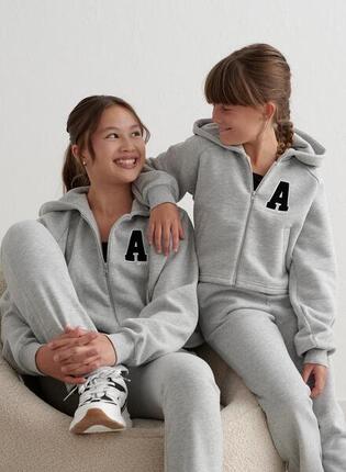 Fille Sweat à Capuche Zippé Lilas Clair