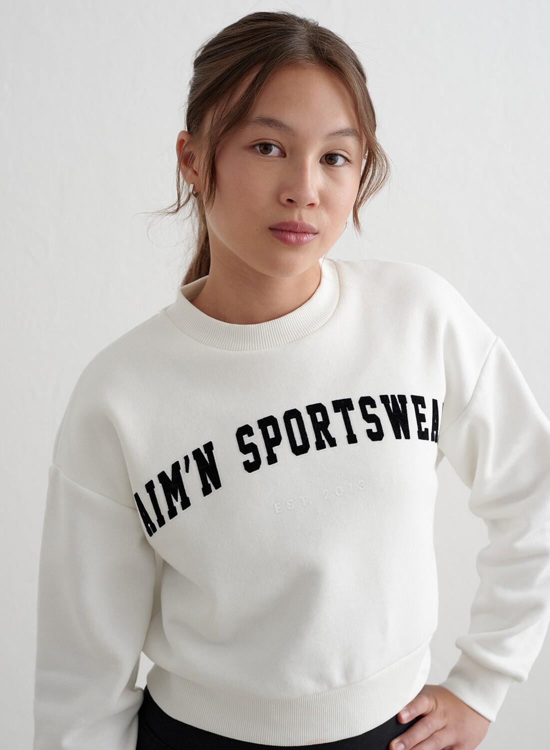 Niña Sudadera Varsity Blanco Roto 5/6