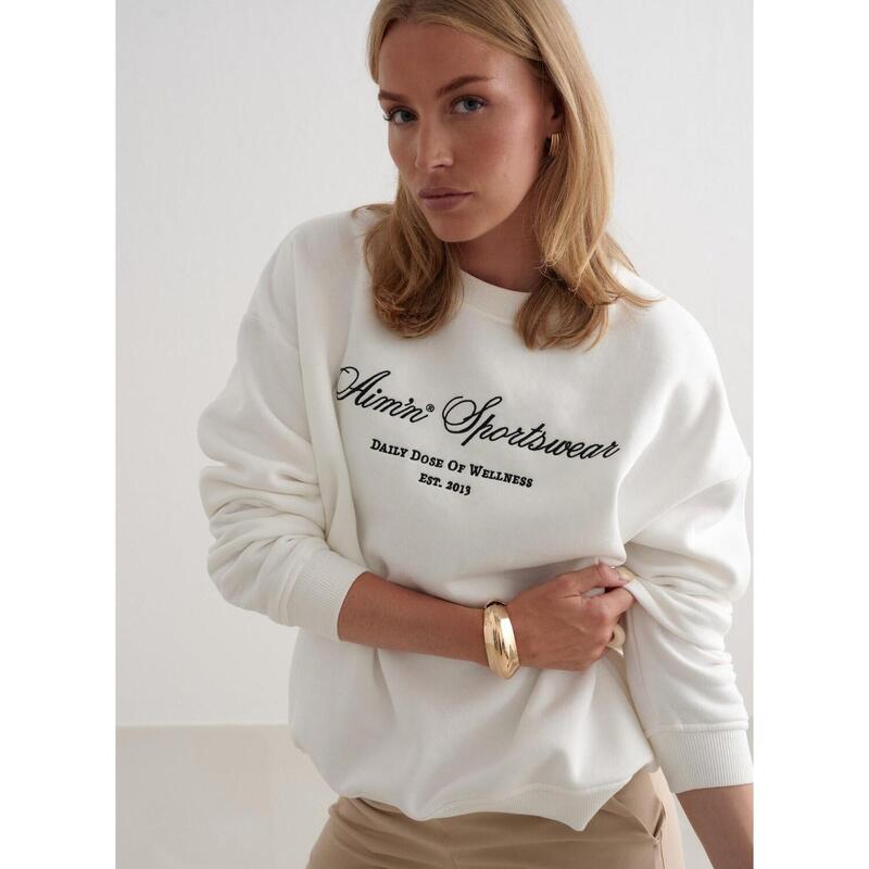 Sweatshirt Heritage Sweatshirt Gym Yoga Dames Off-White aim'n