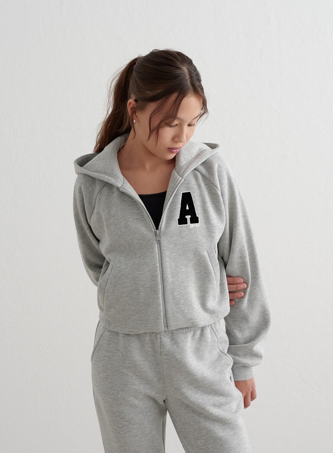 Meisjes Hoodie met Ritssluiting Grijs Gemêleerd 2/7