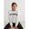 Fille Sweat-shirt Varsity Blanc Cassé