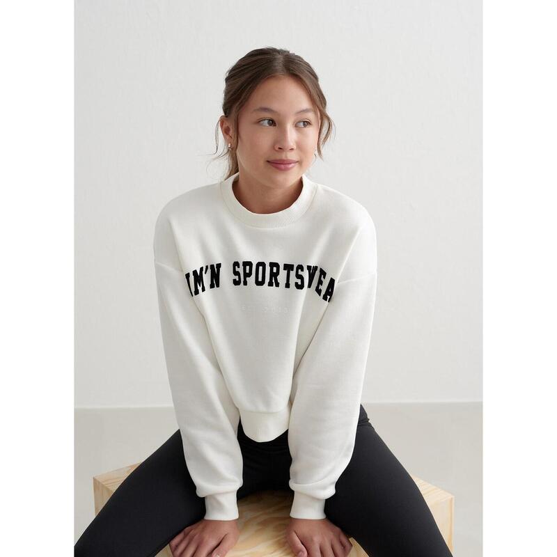 Sweatshirt Young Sweat Varsity Sweatshirt Gym Girls Off-White aim'n