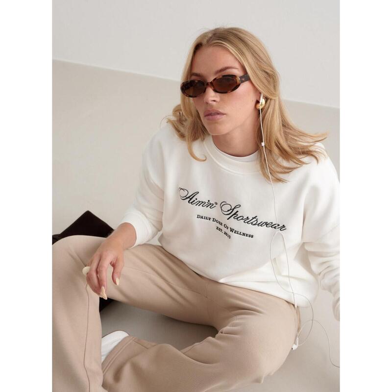 Sweatshirt Heritage Sweatshirt Gym Yoga Dames Off-White aim'n