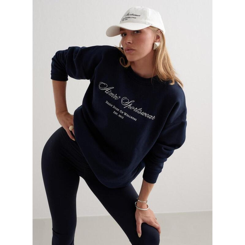 Sweatshirt Heritage Sweatshirt Gym Yoga Dames Navy aim'n