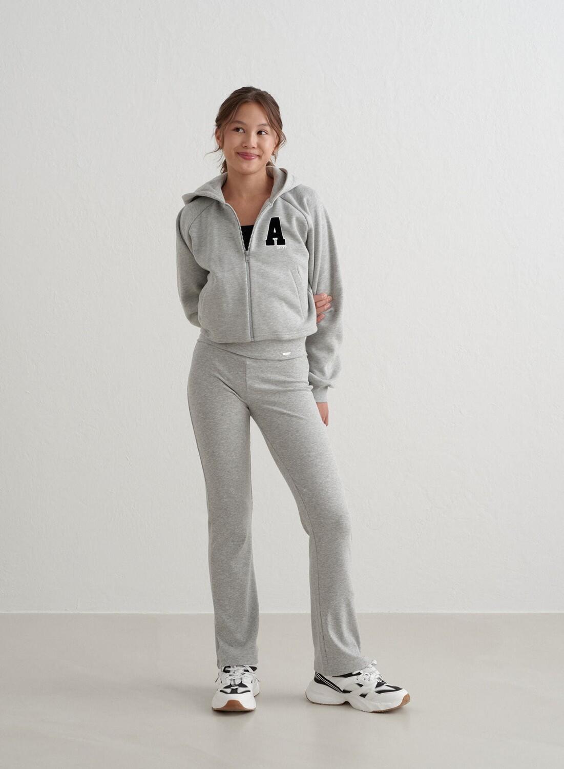 Niña Pantalón de canalé Ligero Gris Jaspeado 2/6