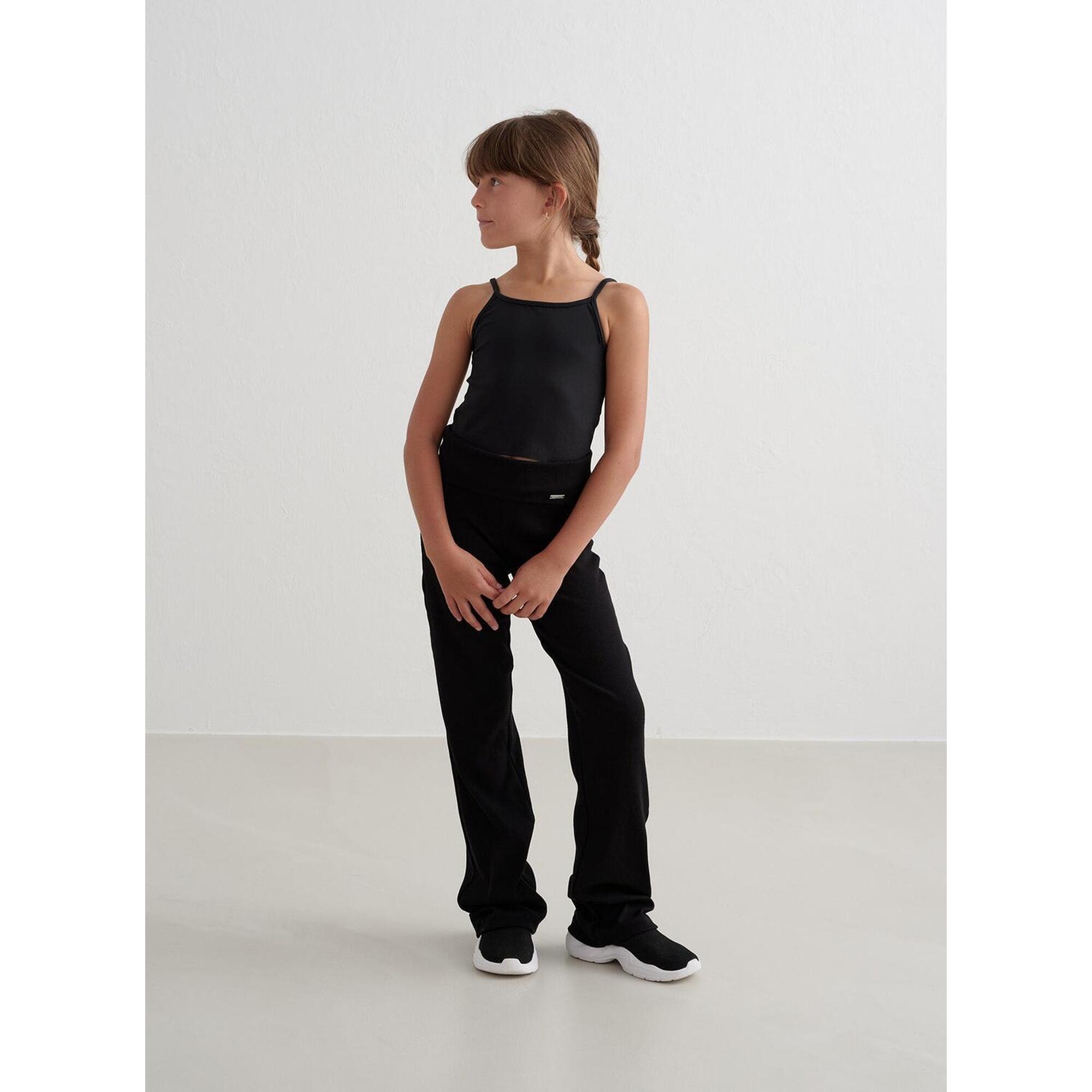 Aim'n - Fille Pantalon Côtelé Léger Noir - Pantalons - Noir -  8 À 10 Ans - Decathlon