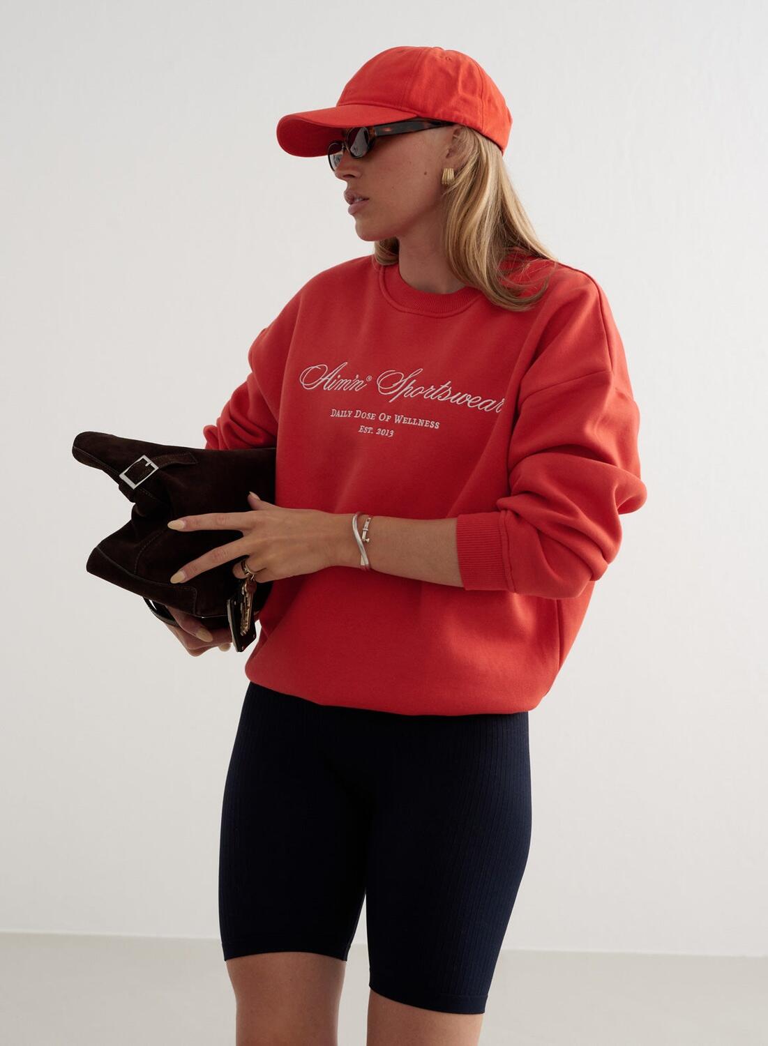 AIM'N Damen Sweatshirt Rot