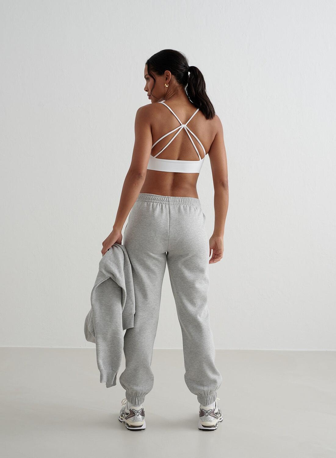 Femme Sweatpants Classique Gris Mélange 6/6