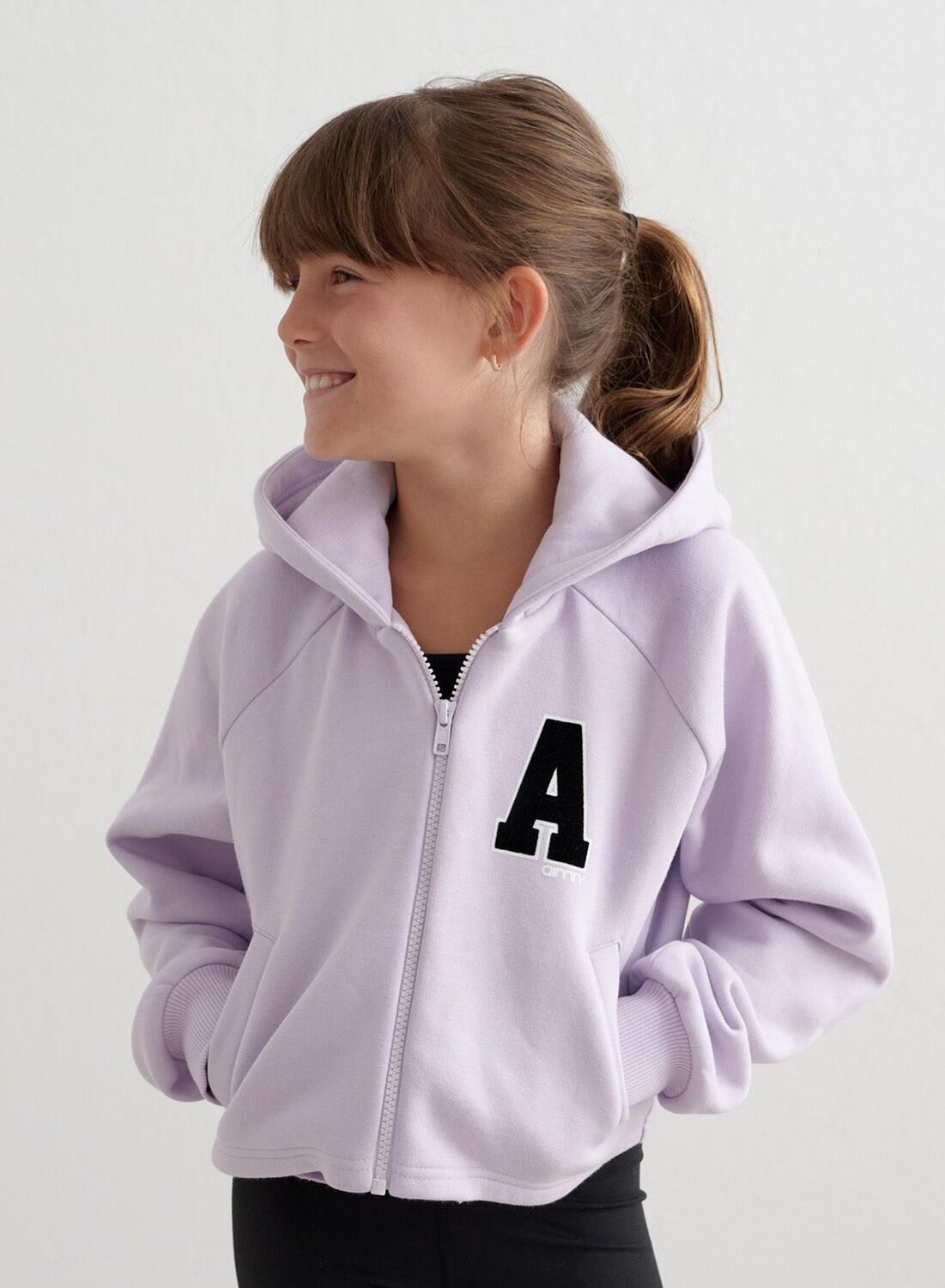 Niña Sudadera con Cremallera Lila Claro 5/6