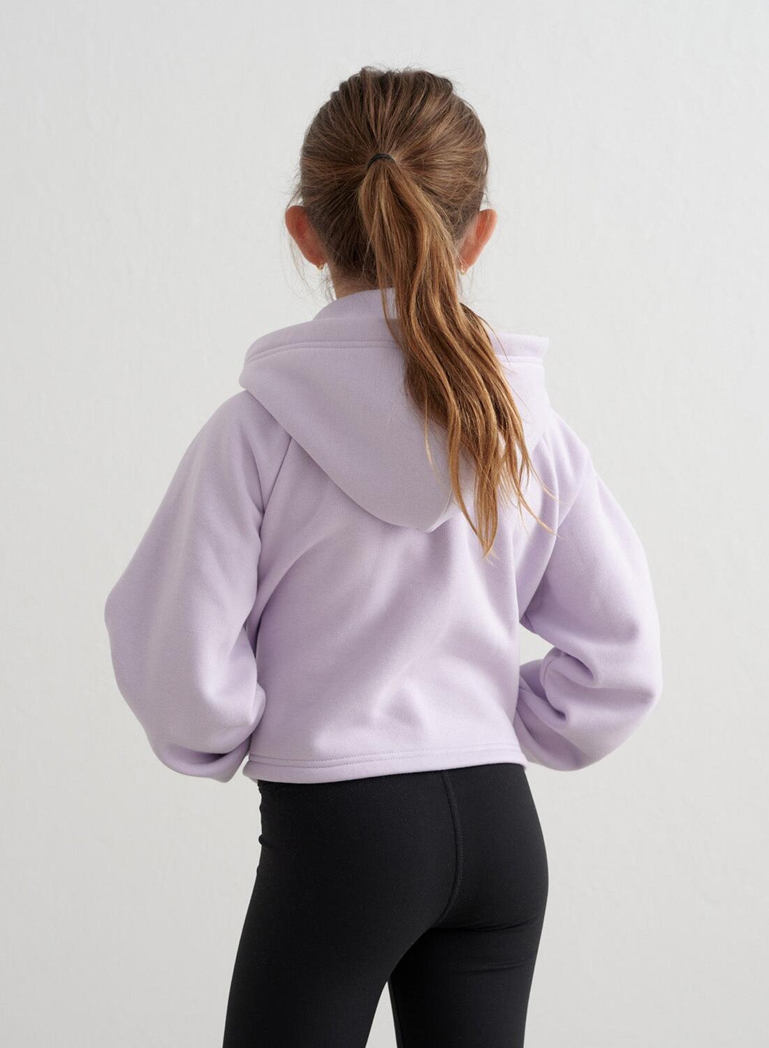 Niña Sudadera con Cremallera Lila Claro 4/6