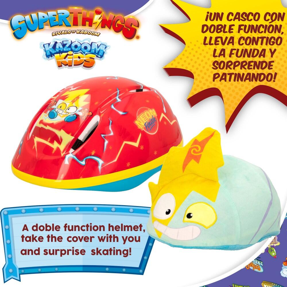 Superthings Capacete com capa 3D Neon Blast 4/7