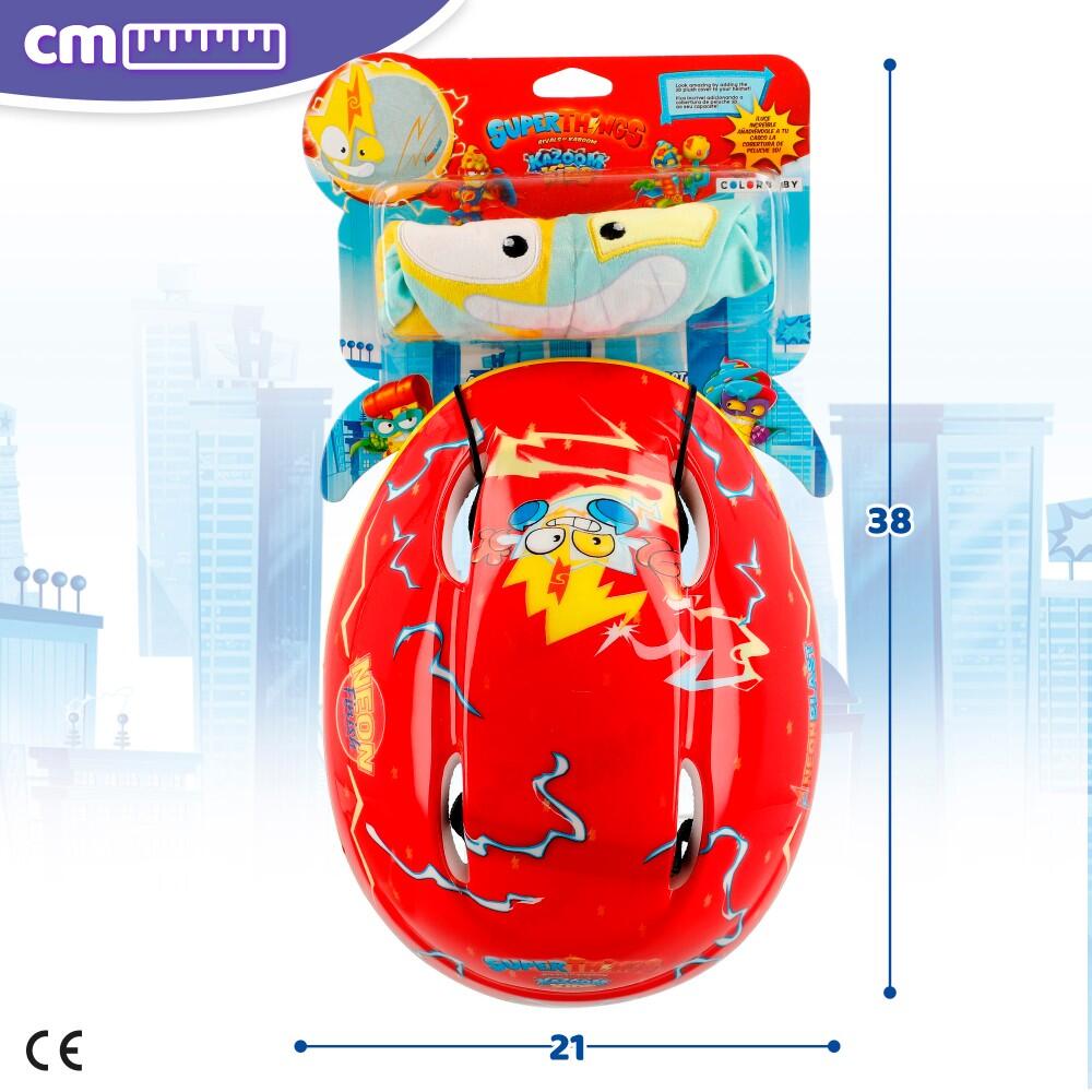 Superthings Capacete com capa 3D Neon Blast 7/7