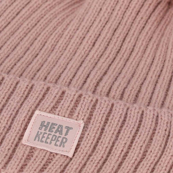 Thermomütze mit Bommel Damen Rosa Einheitsgröße 2er-Pack 3/4