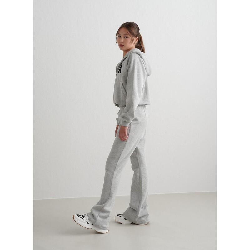 Grey Melange Young Flare Sweatpants